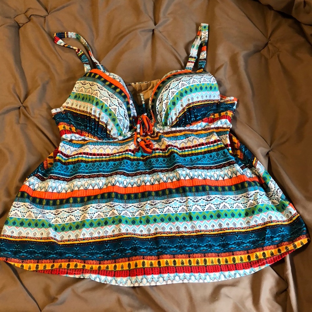 Woman’s tankini and bottoms